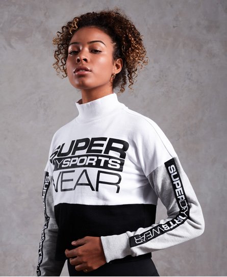 Superdry Street Sports Crop Crew Jumper Street Sports Crop Crew Jumper