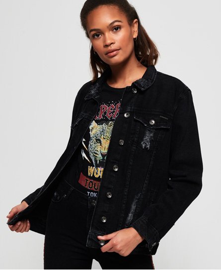 ladies longline denim jacket