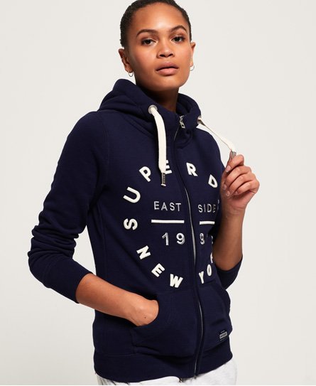 Superdry Applique Zip Hoodie Applique Zip Hoodie