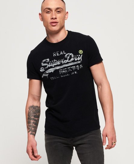Superdry Vintage Logo Camo Infill T-Shirt - Men's T-Shirts