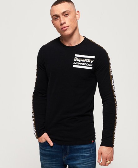 Superdry International Monochrome T skjorte med lange ermer Superdry Shirt Shop Camo T skjorte med lange ermer Herre T