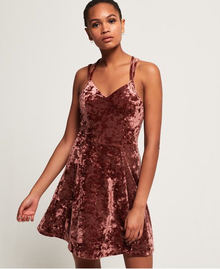 Superdry Tayla Velvet Skater Dress Tayla Velvet Skater Dress105371