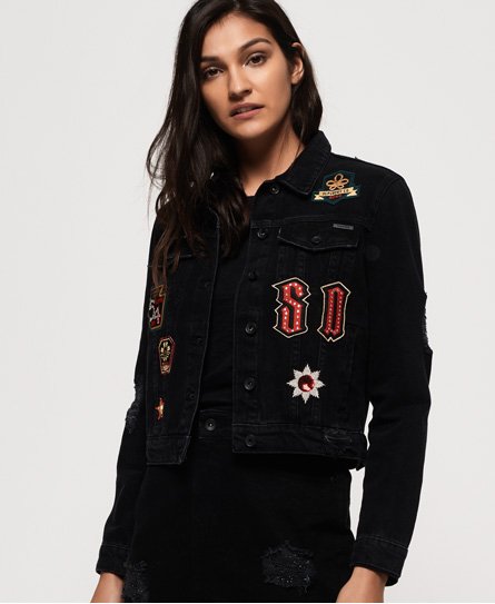 Superdry Denim Girlfriend Jacket Denim Girlfriend Jacket