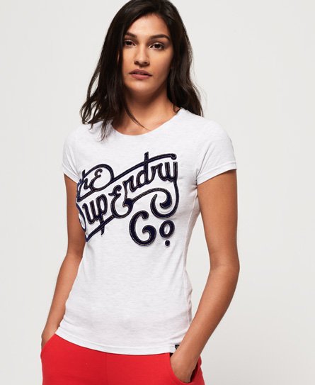 Superdry T-shirt Super Co Flock goffrata T-shirt Super Co Flock goffrata