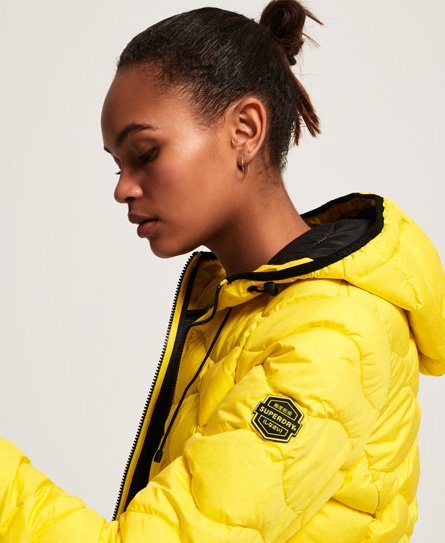 Women s Astrae Quilt Padded Jacket in Yellow Superdry CA EN