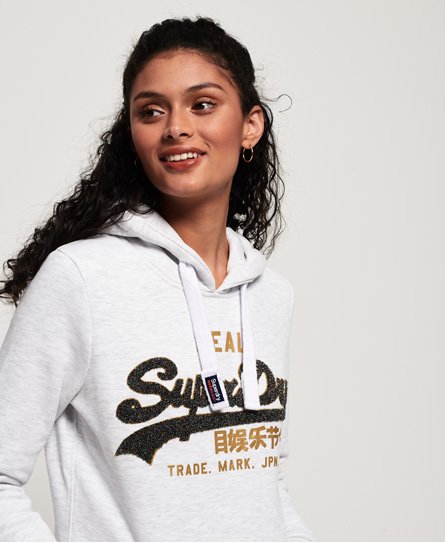 Superdry Vintage Logo Sparkle Chenille hoodie Vintage Logo Sparkle Chenille hoodie