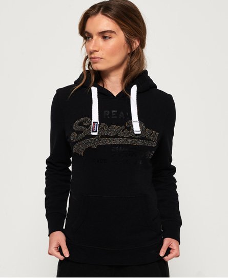 Superdry Vintage Logo Sparkle Chenille Hoodie Vintage Logo Sparkle Chenille Hoodie115535