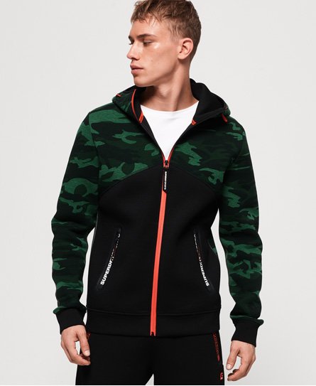 Superdry Gym Tech Spliced Zip Hoodie Gym Tech Spliced Zip Hoodie
