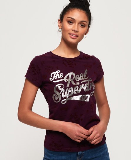 Superdry The Real Doodle All Over Print T-Shirt The Real Doodle All Over Print T-Shirt