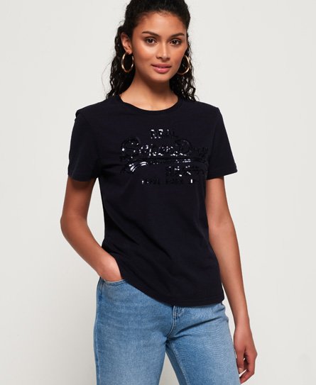 Superdry Vintage Logo Tonal Sequin -T-paita Vintage Logo Tonal Sequin -T-paita