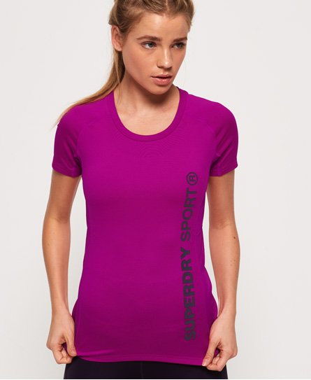 Superdry Core Fitted Mesh Panel T-Shirt Core Fitted Mesh Panel T-Shirt
