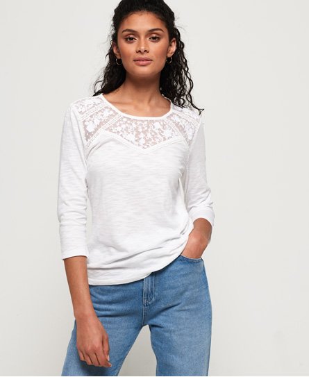 Superdry Whitney broderad långärmad tröja Whitney broderad långärmad tröja