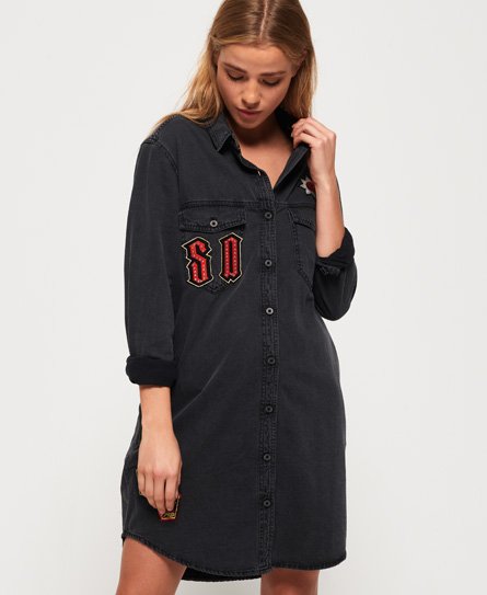 Superdry Oversized Denim skjortekjole Oversized Denim skjortekjole