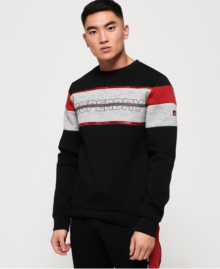 Superdry Gym Tech Cut Crew Sweatshirt Gym Tech Cut Crew Sweatshirt