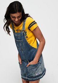 superdry dungaree dress