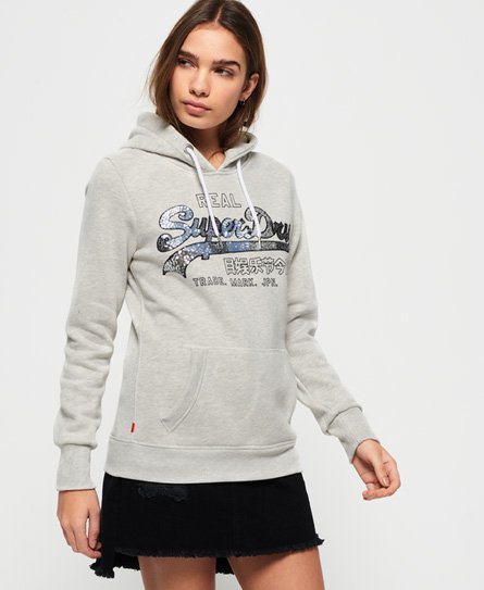 Superdry Vintage Logo Carnival Sequin-hettegenser Vintage Logo Carnival Sequin-hettegenser
