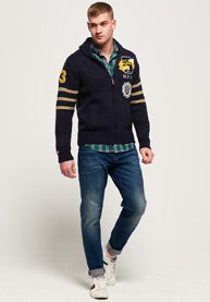superdry carter college cardigan