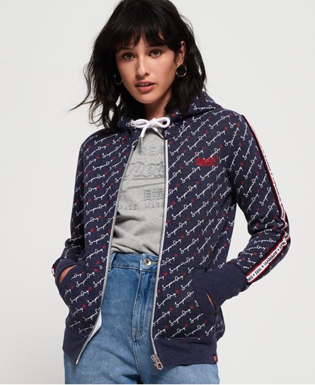 Superdry All Over Print-hettegenser med glidelås All Over Print-hettegenser med glidelås