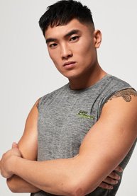 Superdry Débardeur à imprimé graphique avec petit logo Active