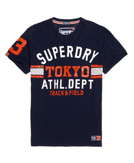 Superdry Leichtes Track & Field Tri T-Shirt Leichtes Track & Field Tri T-Shirt