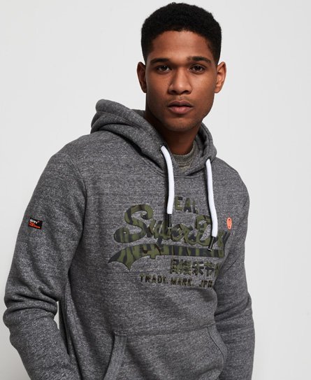 Superdry Vintage Logo Camo Hoodie - Men's Hoodies