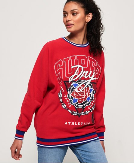 Superdry Vee Varsity Oversized Crew genser Vee Varsity Oversized Crew genser