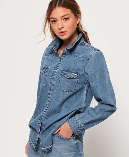 Superdry Chemise en denim Western Chemise en denim Western