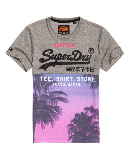 Superdry Kuviollinen Shirt Shop Panel -T-paita Kuviollinen Shirt Shop Panel -T-paita