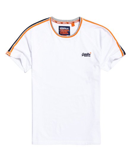 Superdry Orange Label Tipped Sports Stripe T-Shirt Orange Label Tipped Sports Stripe T-Shirt