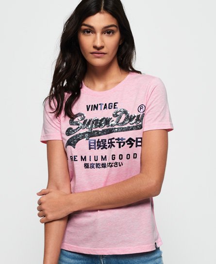 Superdry Premium Goods Sequin T-Shirt Premium Goods Sequin T-Shirt