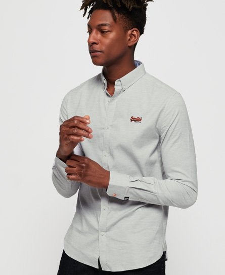 Superdry Premium Button-down-Hemd mit Stickerei Premium Button-down-Hemd mit Stickerei