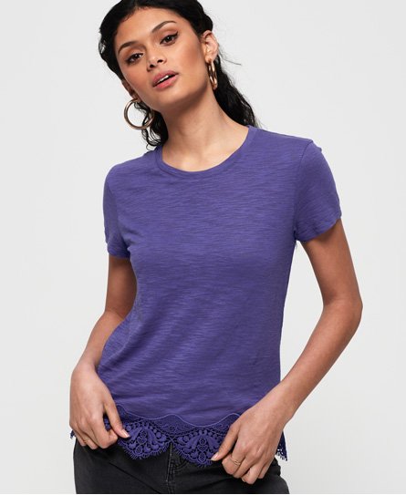 Superdry Morocco Lace Hem T-shirt Morocco Lace Hem T-shirt
