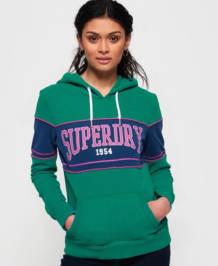 Superdry 1954 Mock Applique lett hettegenser 1954 Mock Applique lett hettegenser