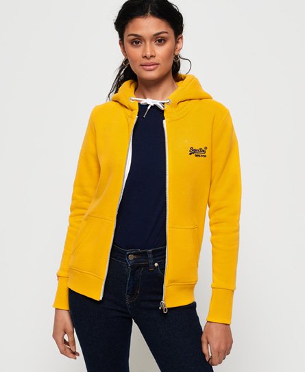 Superdry Orange Label Zip Hoodie Orange Label Zip Hoodie