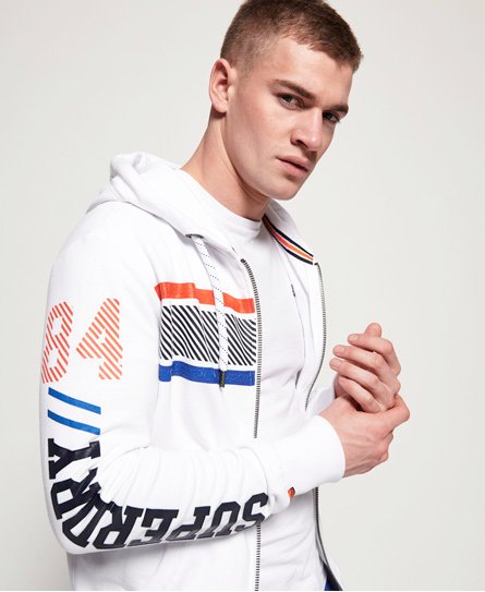 superdry track & field ziphood