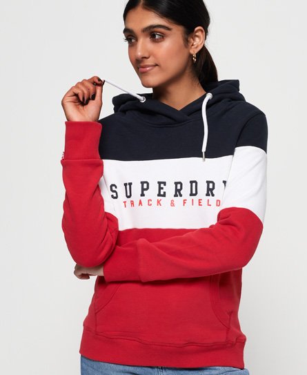 Superdry Track & Field hoodie met kleurvlakken Track & Field hoodie met kleurvlakken