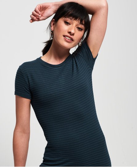 Superdry Womens Evie Textured T-Shirt Dress 