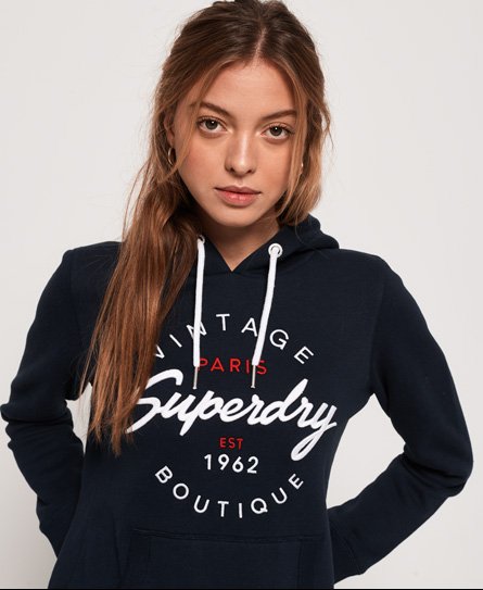 Superdry Sudadera sin cierre con capucha y aplicación decorativa Sudadera sin cierre con capucha y aplicación decorativa