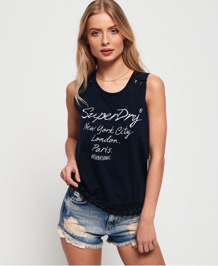 Superdry Camiseta sin mangas Jessica Graphic Camiseta sin mangas Jessica Graphic