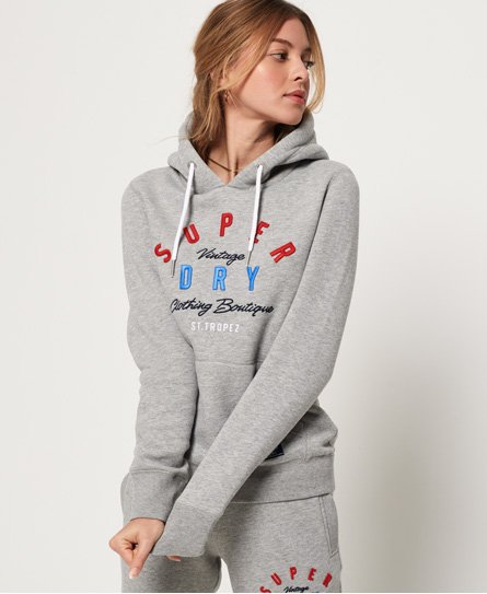 Superdry Sudadera sin cierre con capucha y aplicación decorativa Sudadera sin cierre con capucha y aplicación decorativa