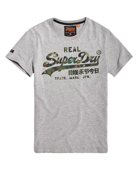 vintage camo logo t-shirt layered Plain, Tees Shirts Superdry &  Mens  Long Striped Sleeve  T