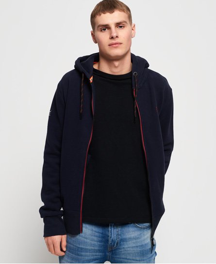 superdry orange label urban zip hoodie