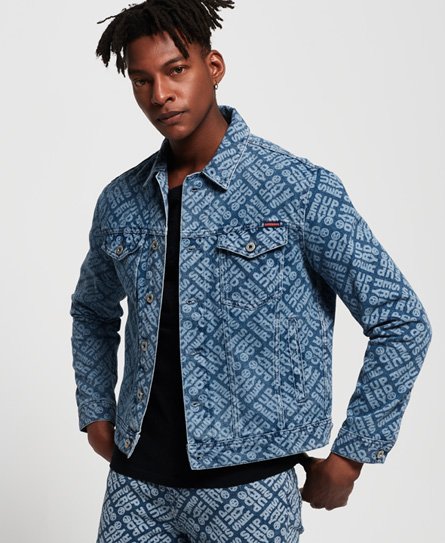 Superdry Highwayman Logo Trucker Jacke Highwayman Logo Trucker Jacke