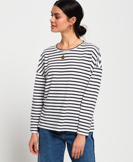 Superdry Pitkähihainen Ashby Stripe -paita Pitkähihainen Ashby Stripe -paita