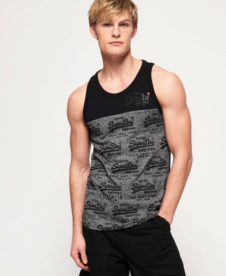 Superdry Vintage Logo Neon Panel Vest Vintage Logo Neon Panel Vest