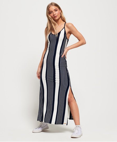 Superdry Azur Stripe Maxi Dress - Women's Dresses