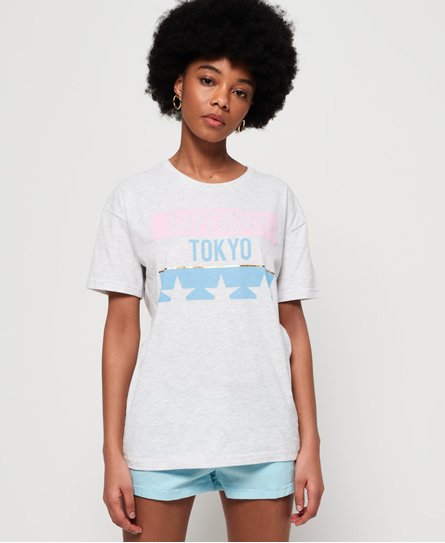 Superdry Tokyo Stars Portland-T-skjorte Tokyo Stars Portland-T-skjorte