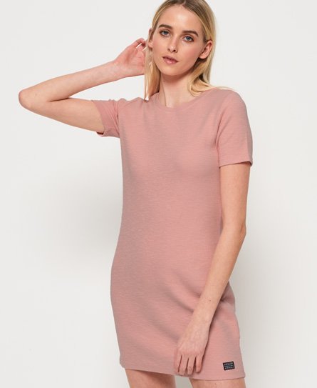 Superdry Textured jurk met ritssluiting op de rug Textured jurk met ritssluiting op de rug