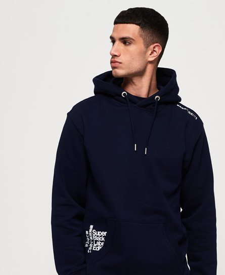 superdry black label hoodie