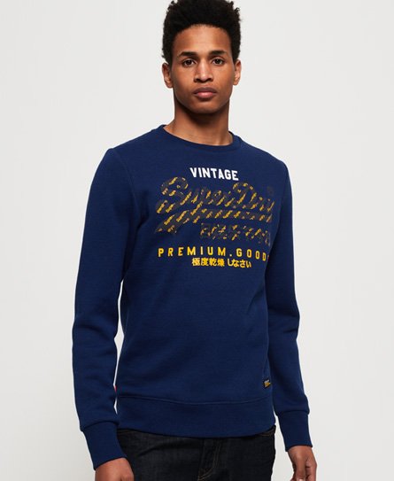 Superdry Felpa girocollo Premium Goods Racer Lite Felpa girocollo Premium Goods Racer Lite
